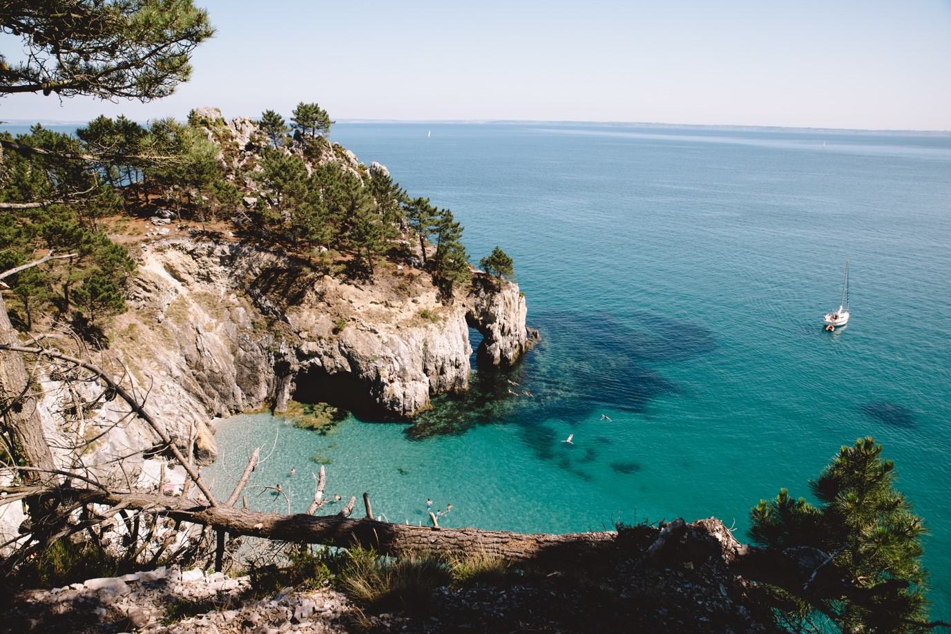 L'ile Vierge beach in Brittany, France